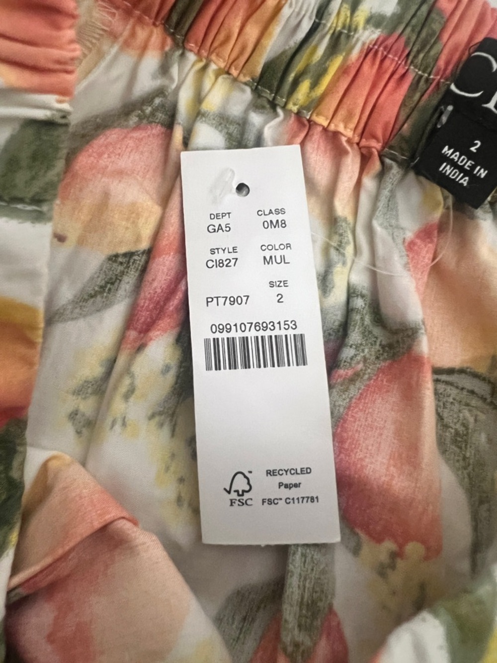 NWT J. Crew A-line Flowy Maxi Skirt in Peach Print - Size 2 - Picture 10 of 16